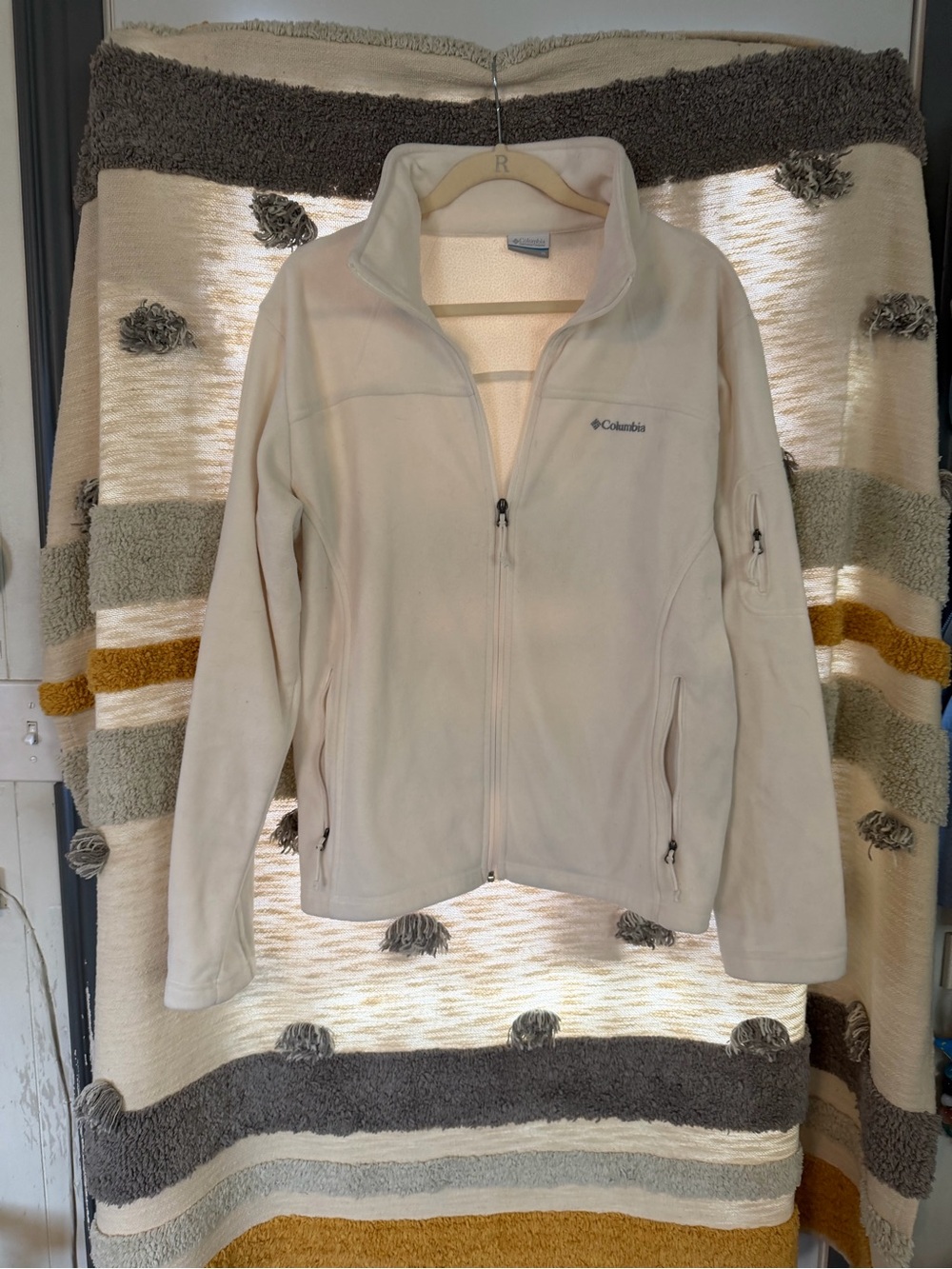 Columbia Women’s Cream Full-Zip Fleece Jacket - XL